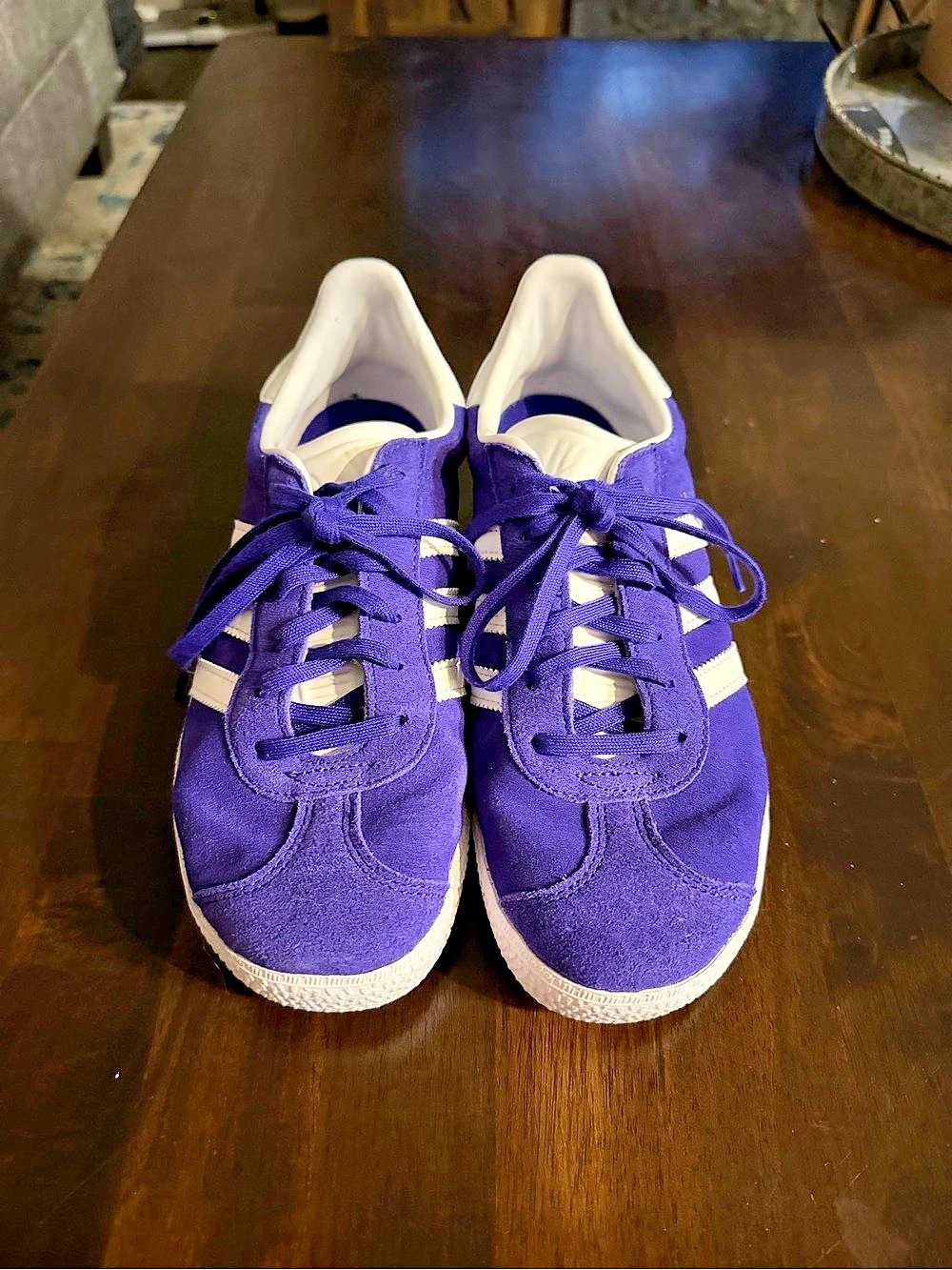adidas Adidas Gazelle Indoor Collegiate Purple Cloud White Sneakers US 7